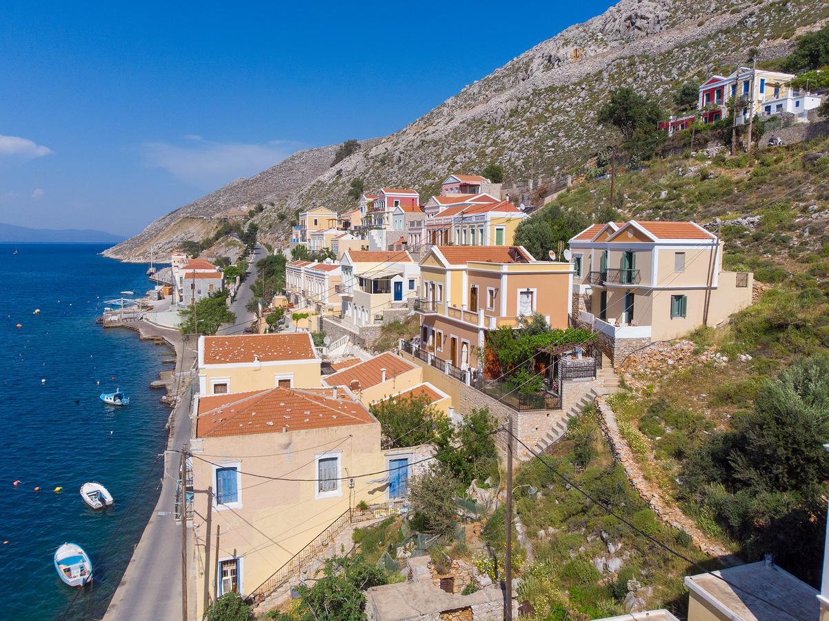 Blue Wave Aigli Villa سيمي المظهر الخارجي الصورة