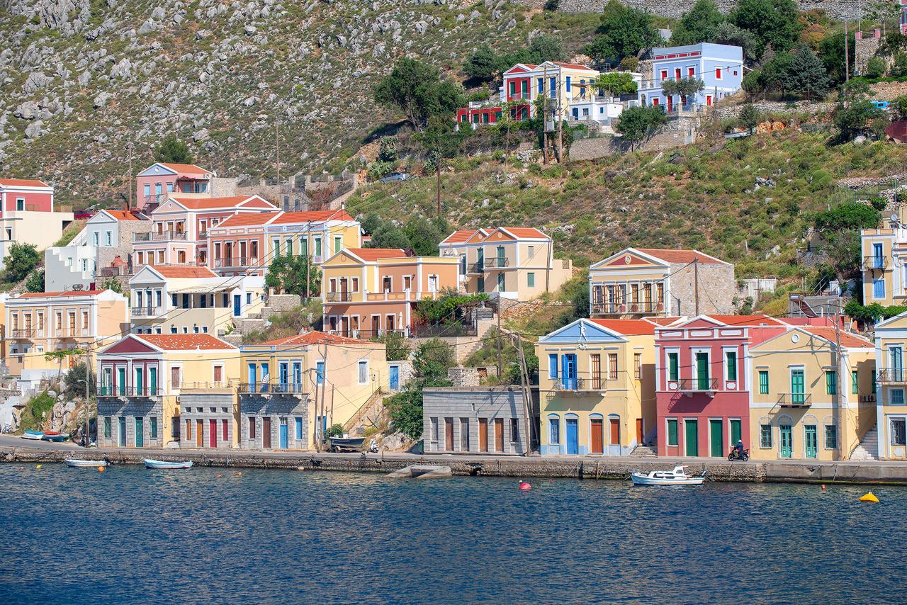 Blue Wave Aigli Villa سيمي المظهر الخارجي الصورة